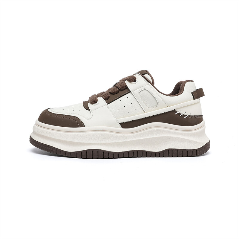 

Кеды DAPHNE Skateboard Shoes Women's Low-Top, бежевый/черный