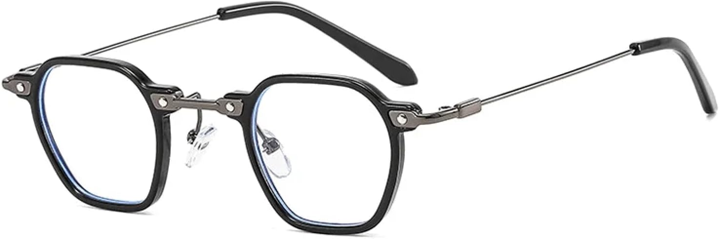 

Ретро-солнцезащитные очки в стиле стимпанк, круглые, для мужчин и женщин, с градиентными линзами, прозрачными линзами, винтажный дизайн, цвет океана TVTBBVV, Black Clear