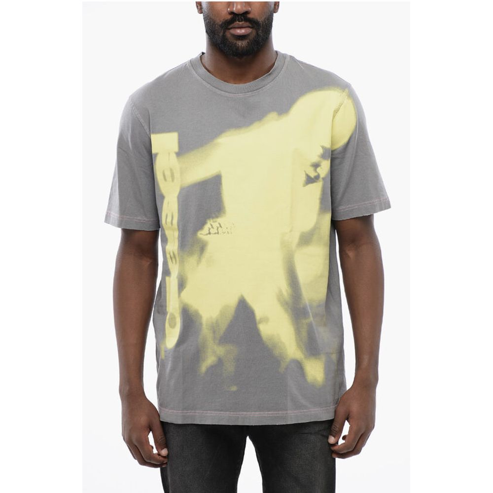 

Футболка с круглым вырезом и эффектом выцветания T-JUST-N13 Diesel, Gray