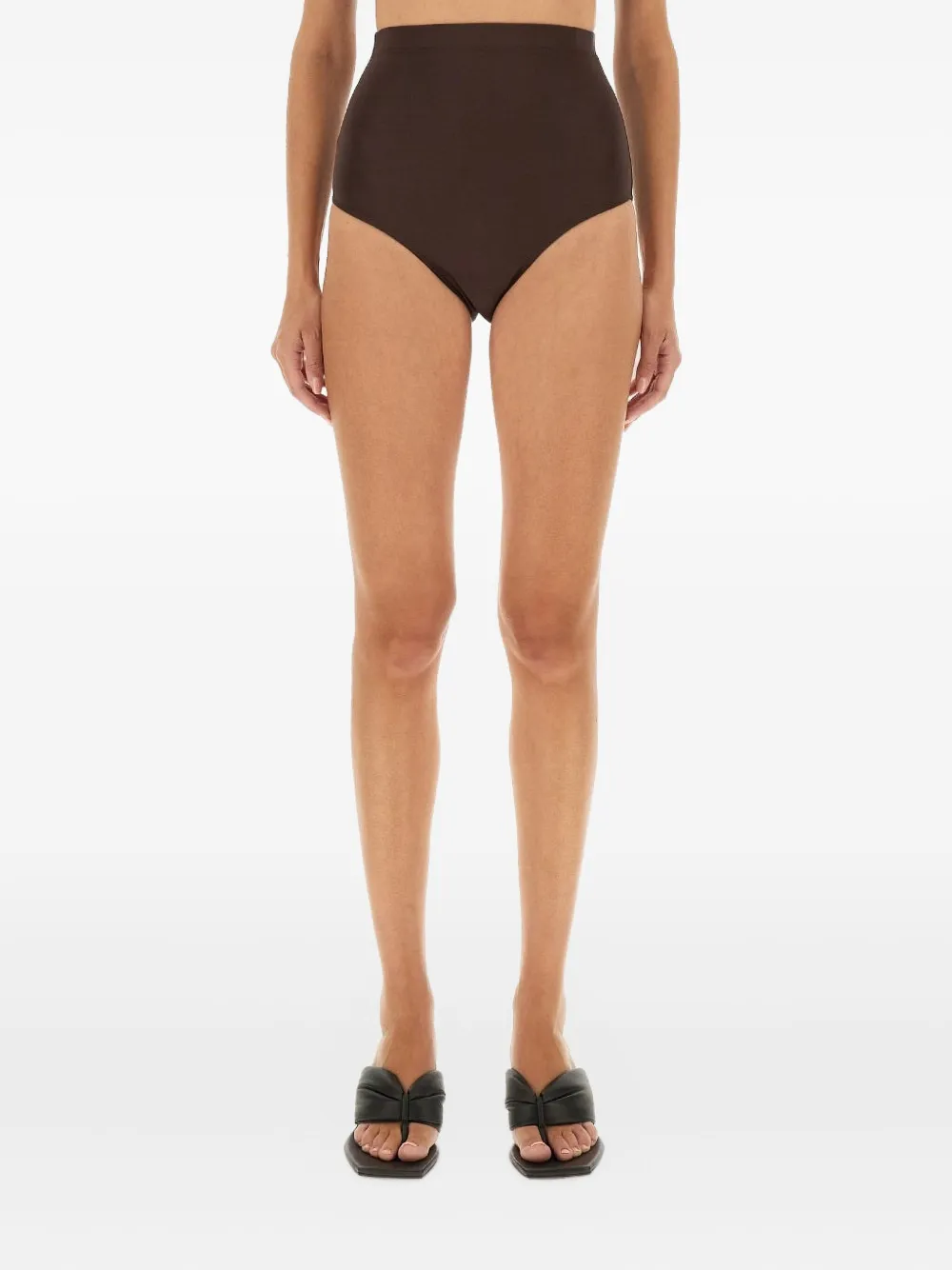 

Мини-шорты с завышенной талией Rick Owens Lilies, коричневый