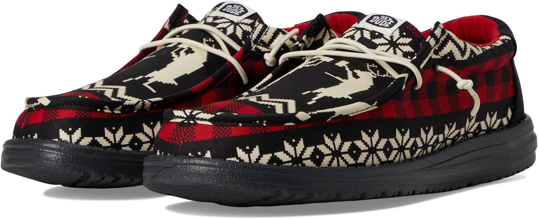 

Кроссовки Hey Dude Wally Holiday Cheers, цвет Black/Multi