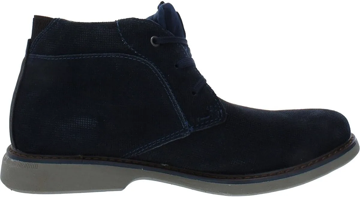 Мужские ботинки Nunn Bush Otto Plain Toe Chukka из легкой водоотталкивающей замши, темно-синий — фото 2