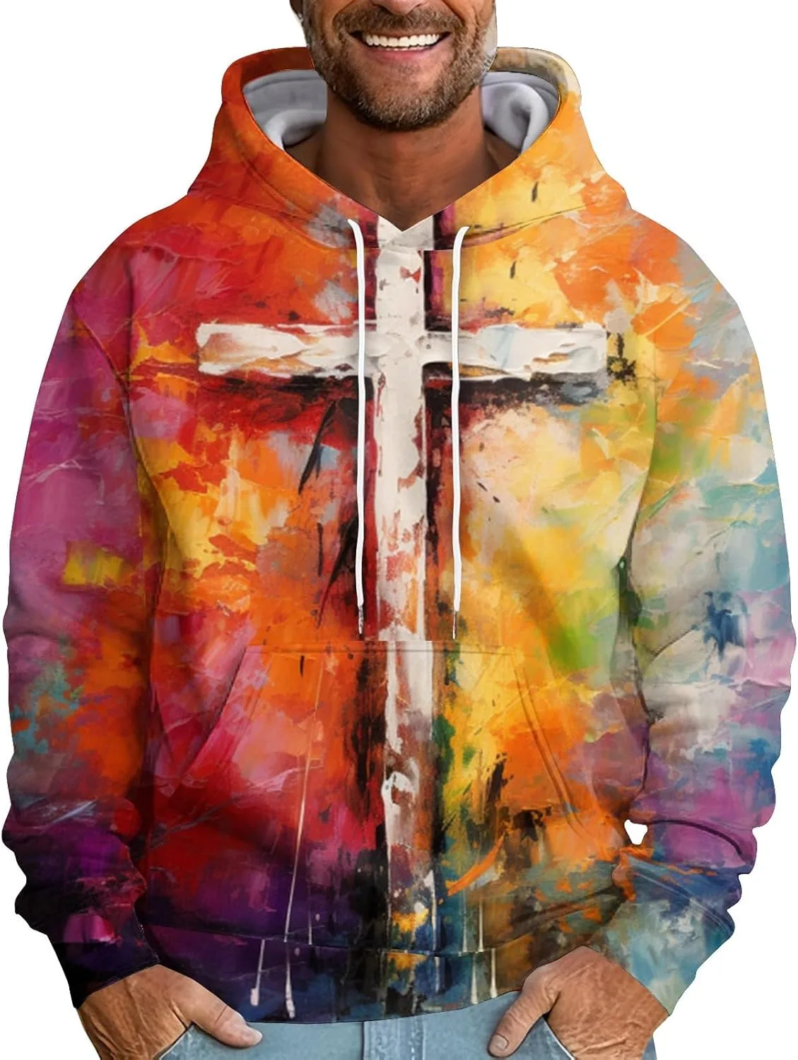 

Толстовка GOFULY мужская с капюшоном и карманами