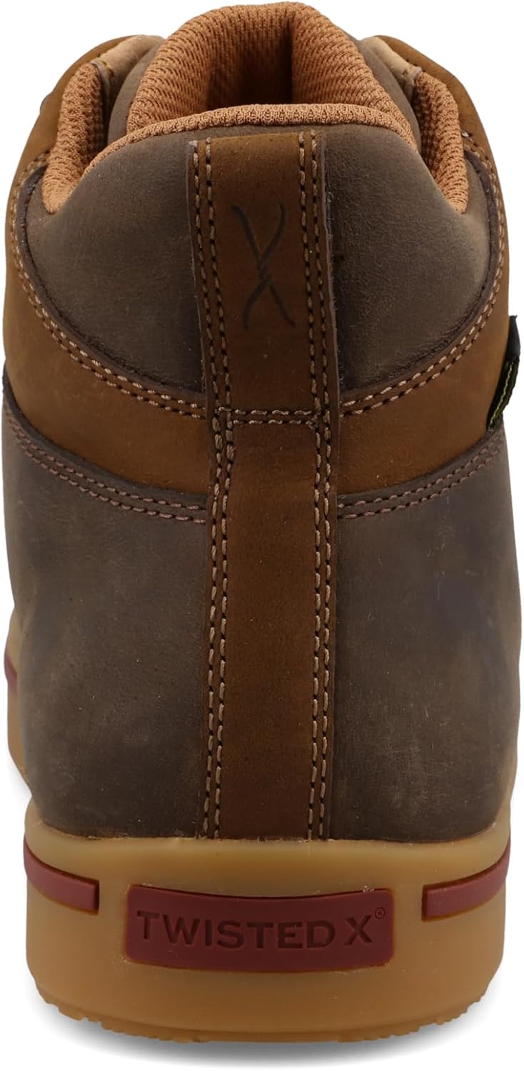 Ботинки Twisted X Men's 15 см, круглый носок, Nano Toe, Shitake/Distressed Saddle — фото 3
