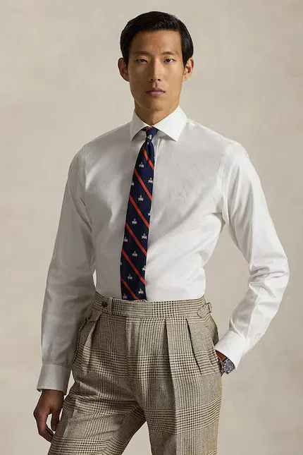 Рубашка хлопковая классическая Polo Ralph Lauren, белый