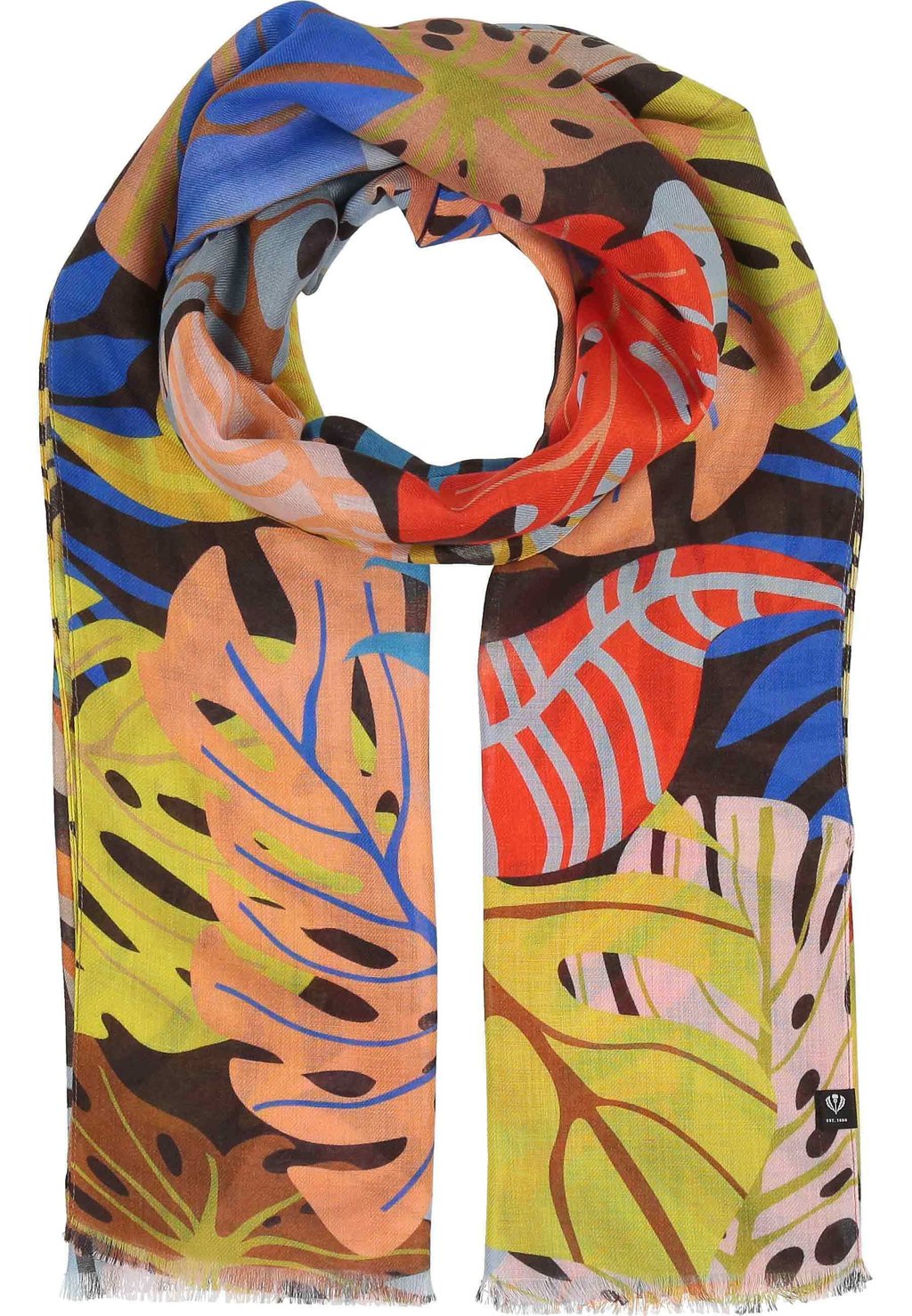 

Шарф TROPICAL FLORAL STOLA FRAAS, синий