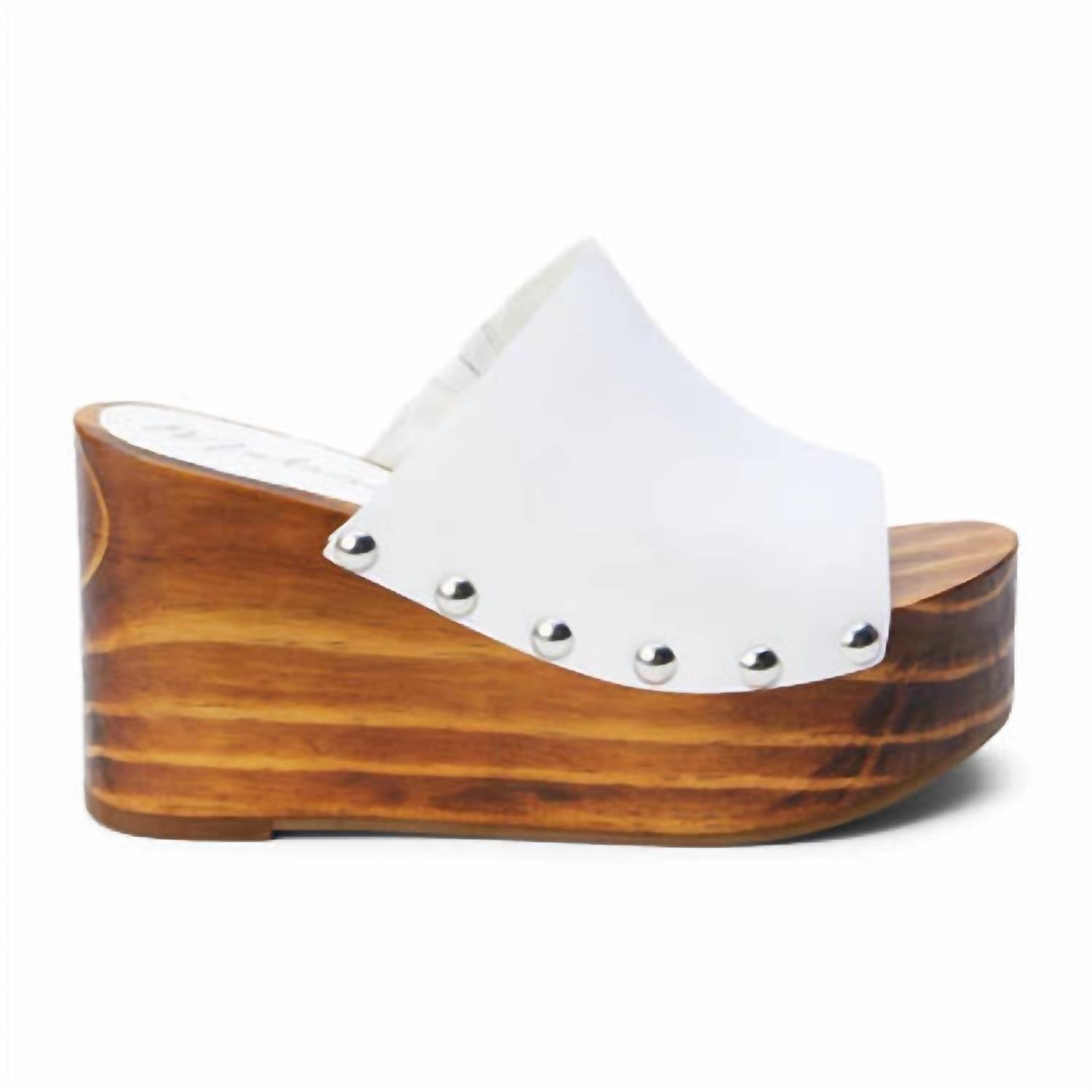 Женские мюли Phoebe Platform Wedge в белом цвете Matisse