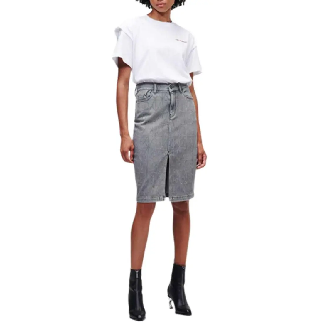 

KARL LAGERFELD Denim Long Skirt Women's KARL LAGERFELD / Karl Lagerfeld Jeans, серый