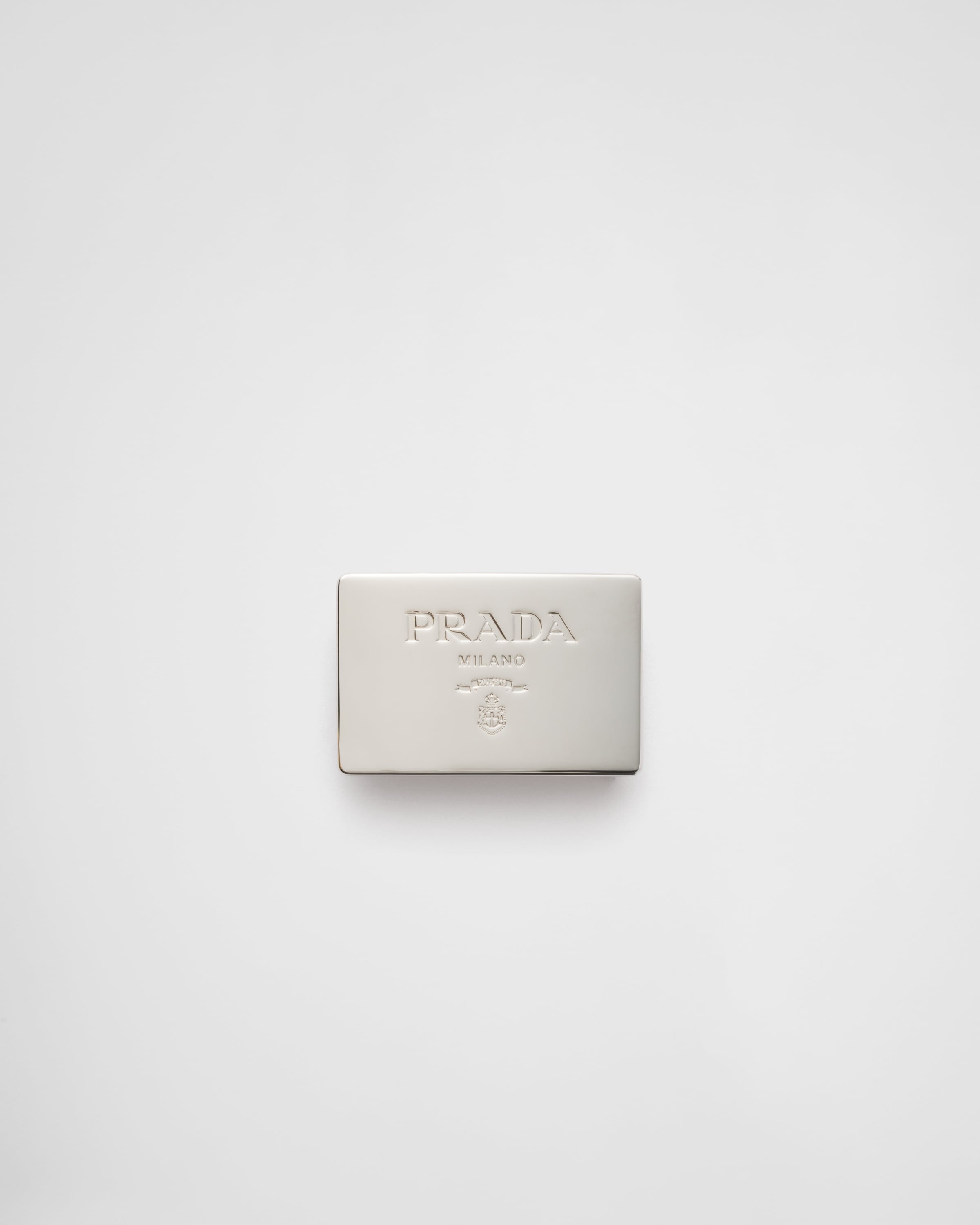 

Металлическая пряжка для ремня Prada, серебряный