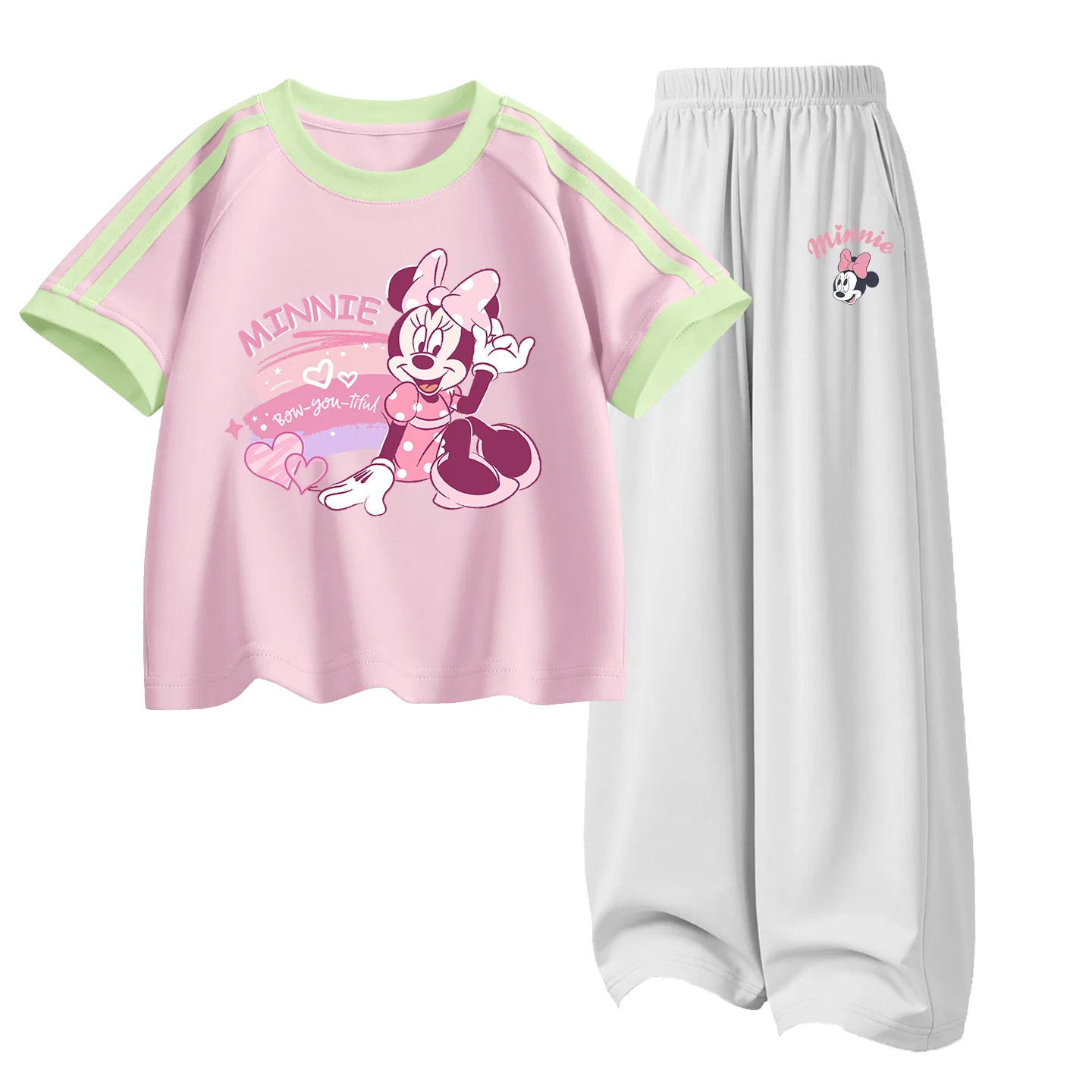 Спортивный костюм детский Disney, серо-розовый — фото 4