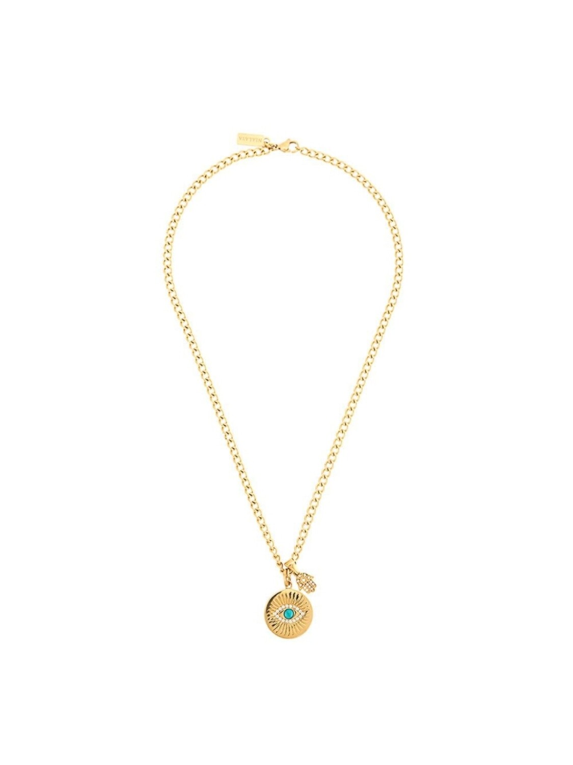 

Колье Skyfall с подвеской Evil Eye Nialaya Jewelry, золотой