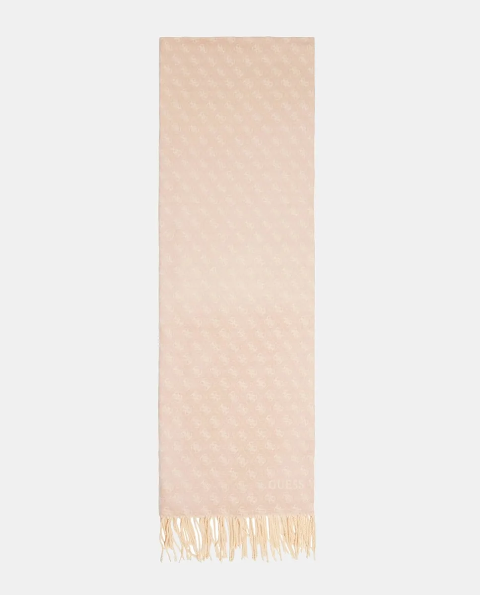 

Женский шарф с принтом 4G Guess, розовый