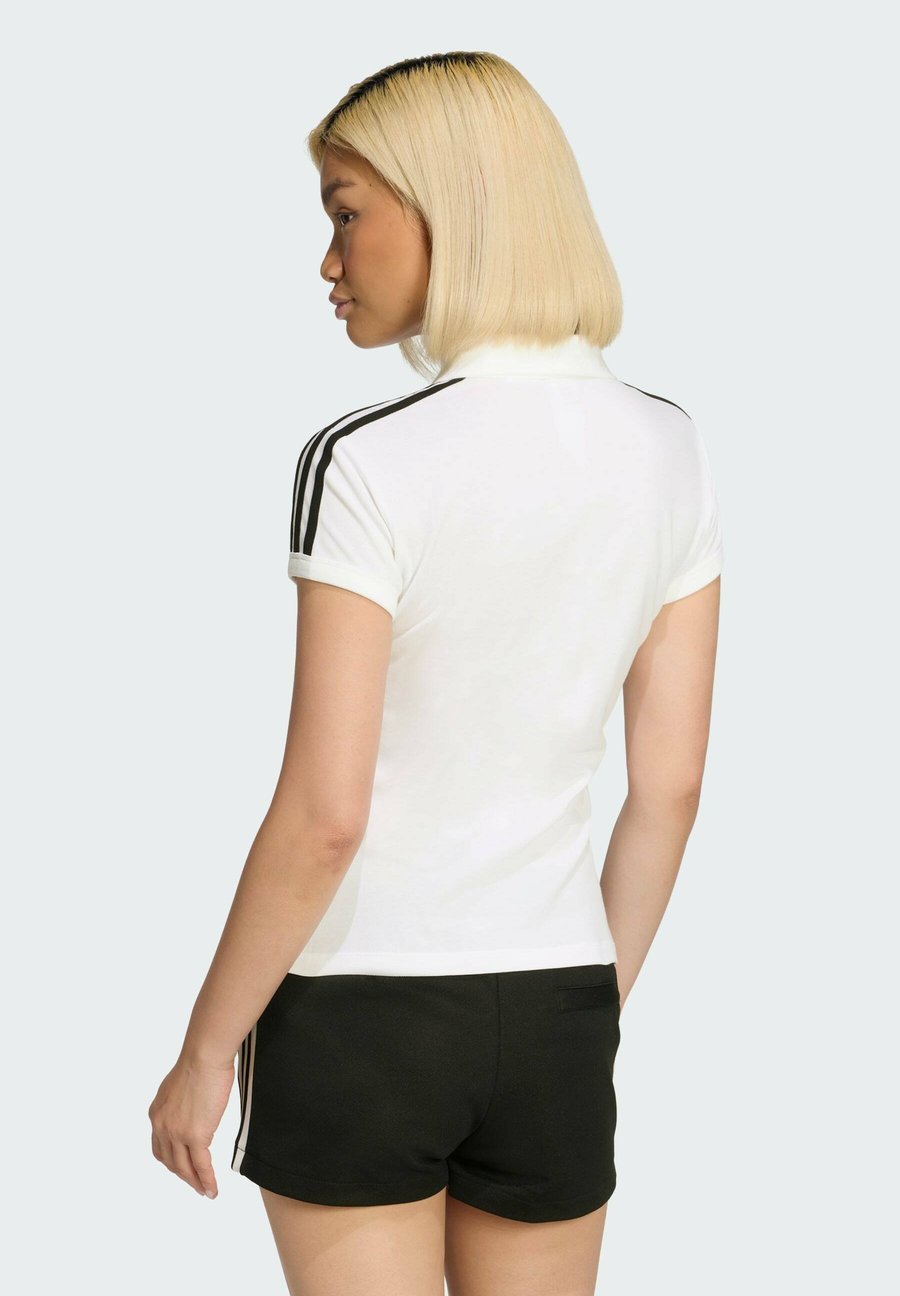 Поло Adidas Originals Polo shirt, White/Black/White — фото 2