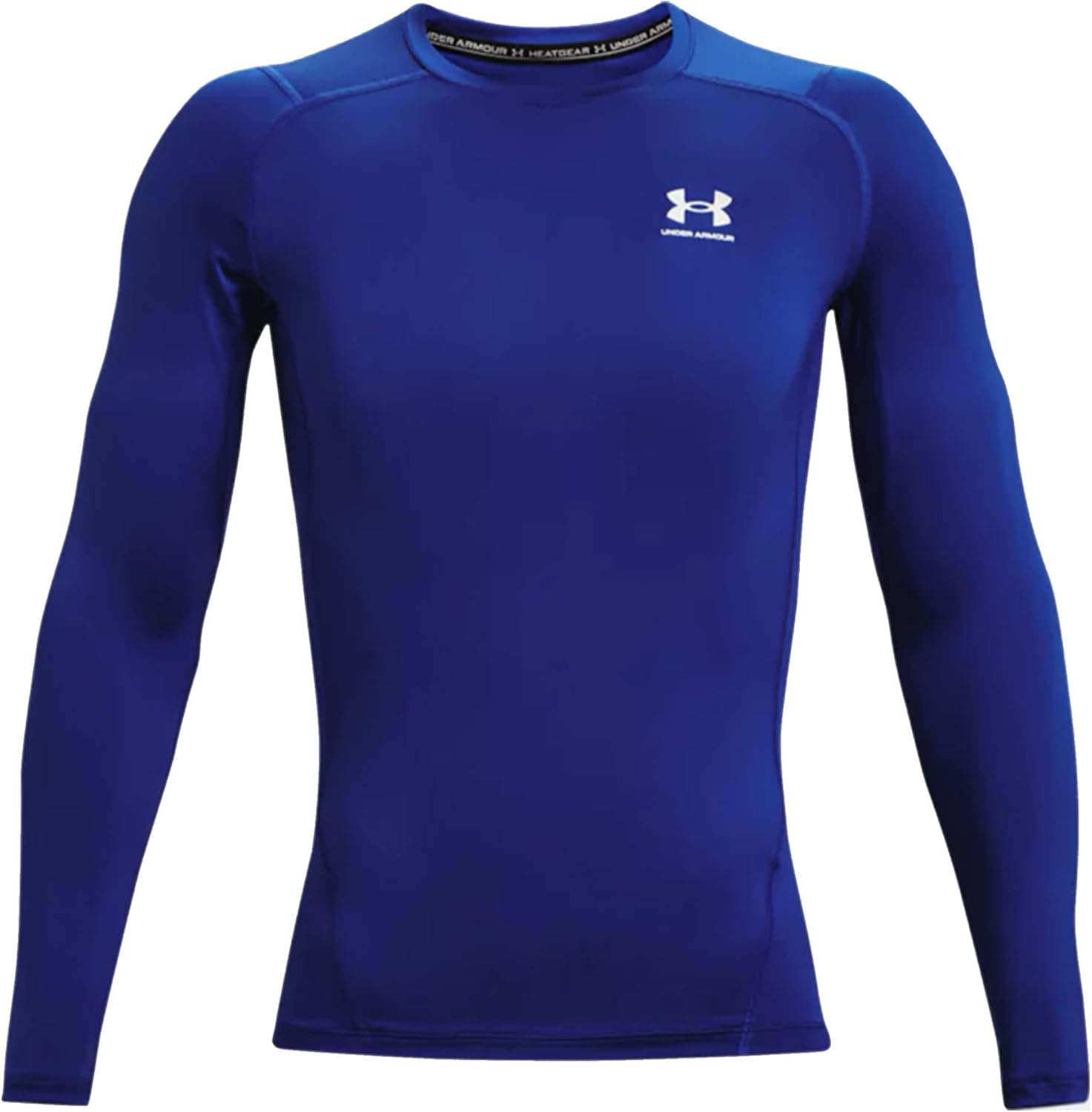 

Мужская компрессионная футболка с длинным рукавом HeatGear от Under Armour, Royal/White, Белый, Мужская компрессионная футболка с длинным рукавом HeatGear от Under Armour, Royal/White