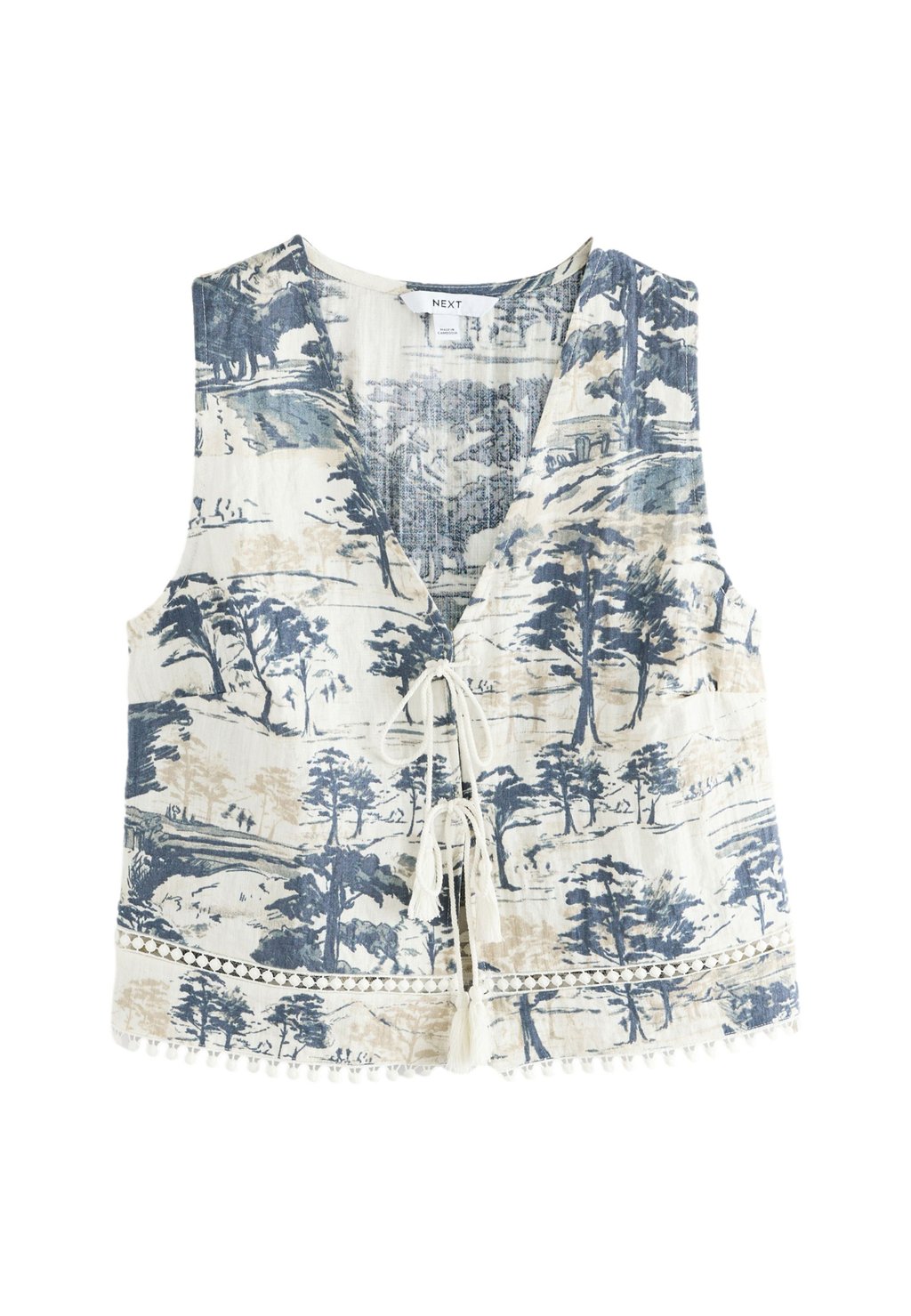 

Топ REGULAR FIT FRONT SLEEVELESS - Blouse Next, бежевый