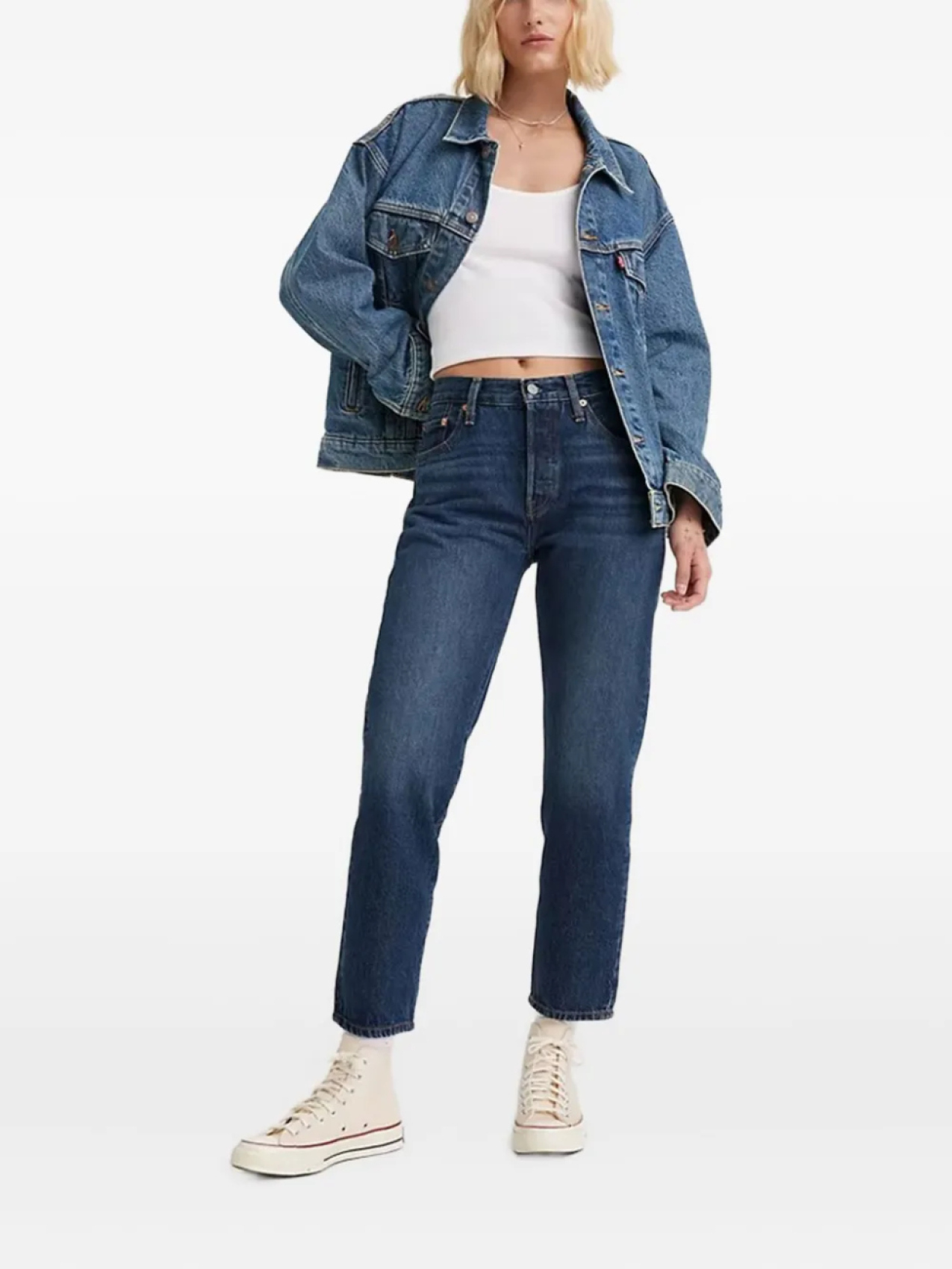 

Укороченные джинсы Levi's 501, синий
