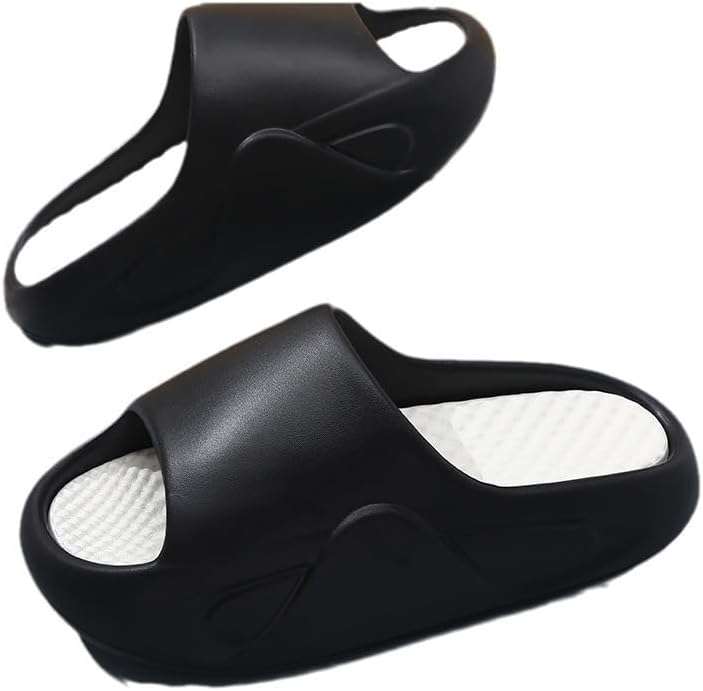 

Повседневные тапочки и сандалии BYDZKJ, сандалии с двойным слоем и мягкой стелькой, противоскользящие толстые подошвы, удобные, легкие и износостойкие для пляжного отдыха, черный