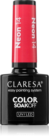 

Гибридный лак для ногтей Claresa SoakOff UV/LED Color Neon, NEON 14 5 g