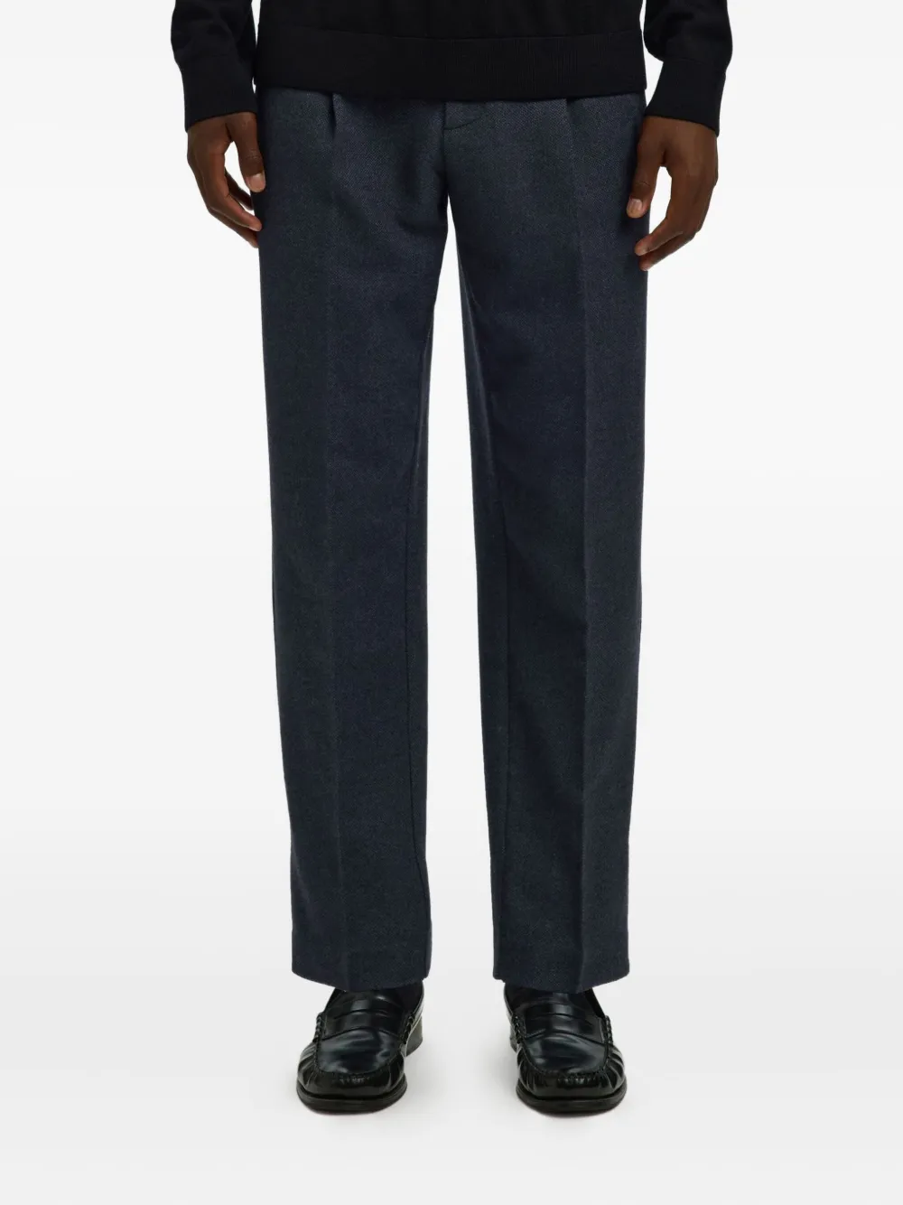 

Плиссированные брюки на завязках Selected, синий