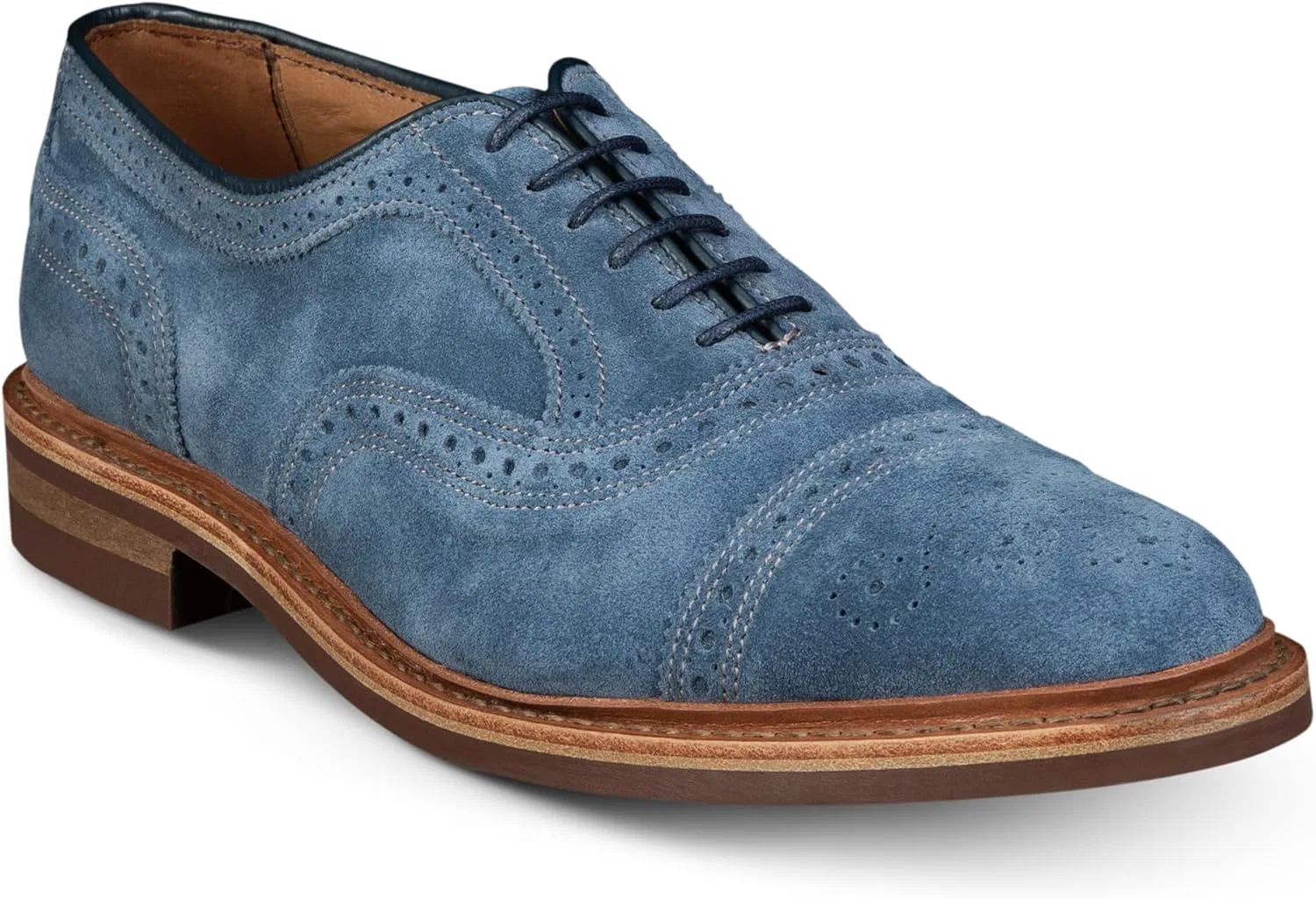 Оксфорды Allen Edmonds, деним замша