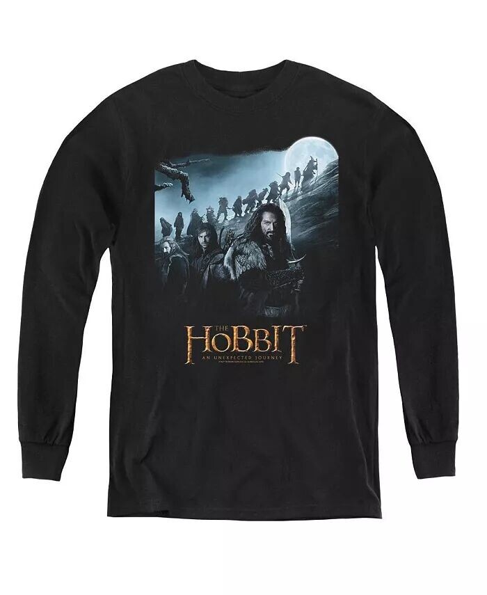 

Свитшот с длинным рукавом A Journey для мальчиков и подростков The Hobbit, черный