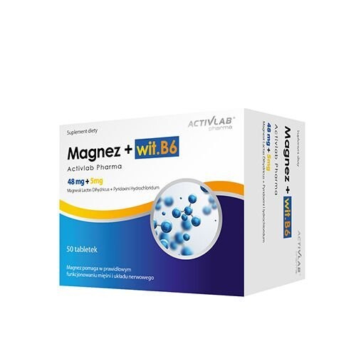 

ActivLab, PHARMA Магний + Витамин В6 – 50 капс.