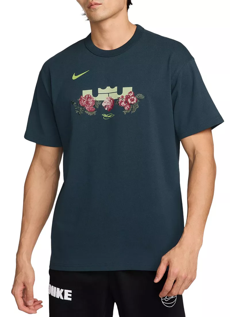 

Мужская футболка с графическим логотипом Nike Max90 Lebron, цвет Armory Navy