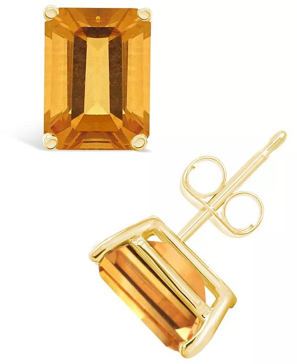 

Серьги-Гвоздики с цитрином (3-1/5 карата) из 14-каратного желтого золота или 14-каратного белого золота Macy'S, gold