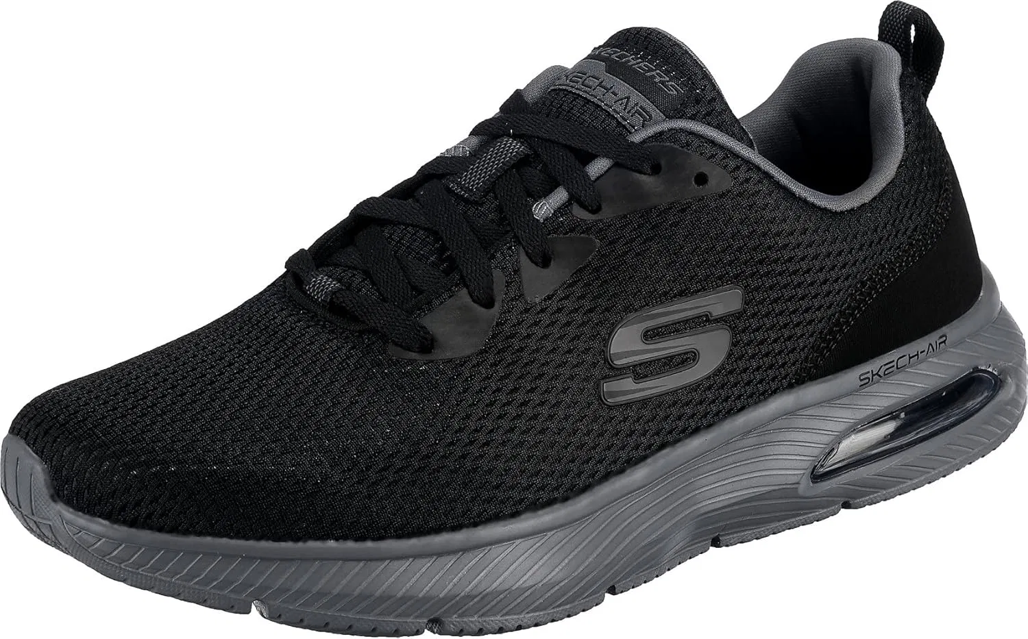 Кроссовки Skechers Herren Dyna-air, Black Mesh Charcoal Trim