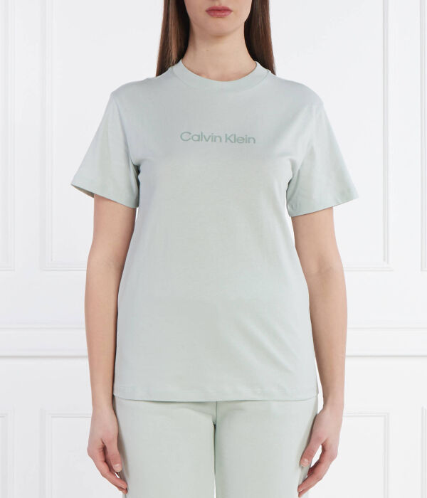

Логотип героя футболки Regular fit Calvin Klein, голубой