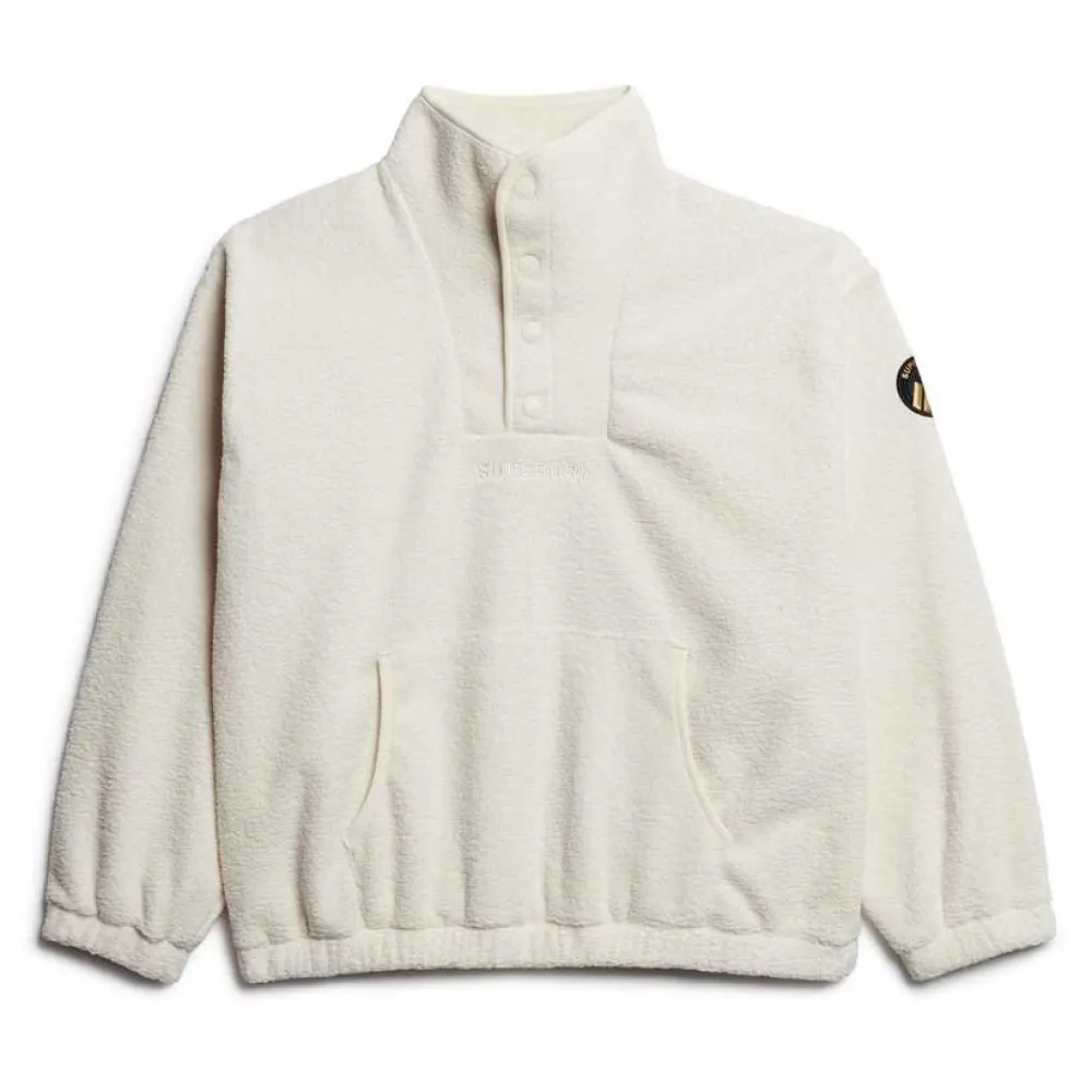

Толстовка Superdry Sport Tech Sherpa Henley, белый