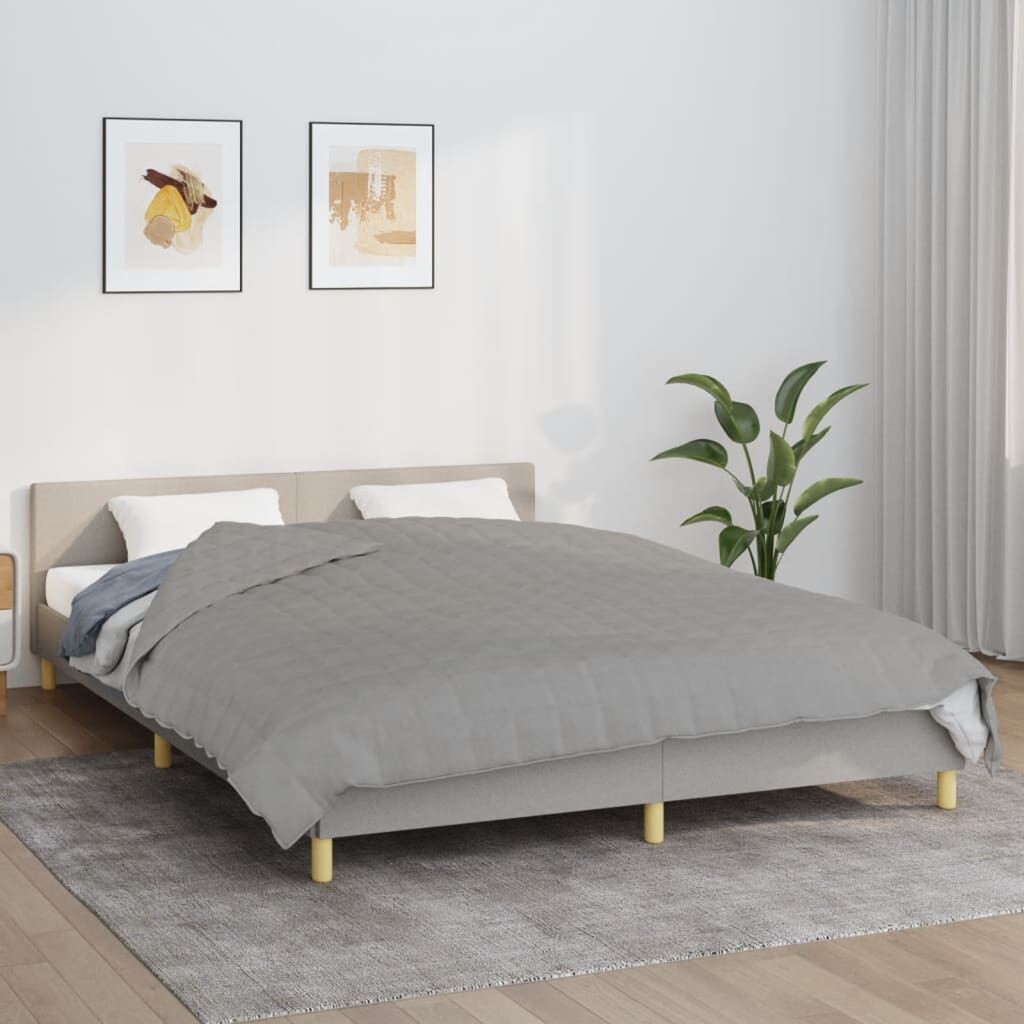 

Одеяло утяжеленное серое 220х240 см, ткань 11 кг Vidaxl