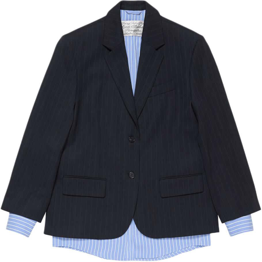 

Acne Studios Двубортный пиджак, Marine Blue