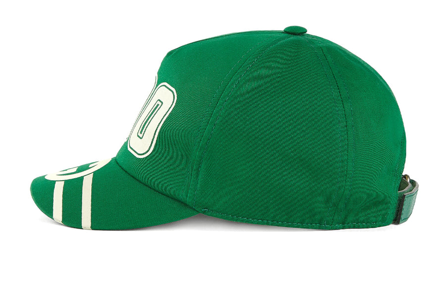 Бейсболка Gucci 100 Baseball Velcro Strap Cap 'Green', зеленый — фото 2