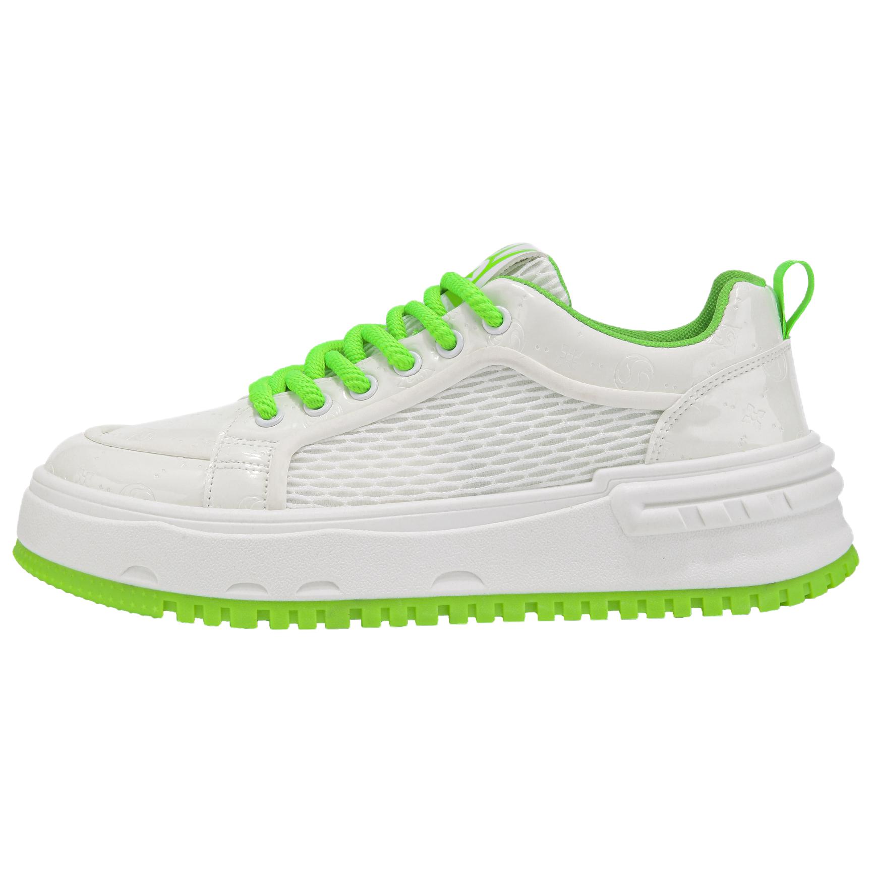 

COPICVEN Износостойкие и легкие мужские низкие кеды Casual White Green, цвет White Green