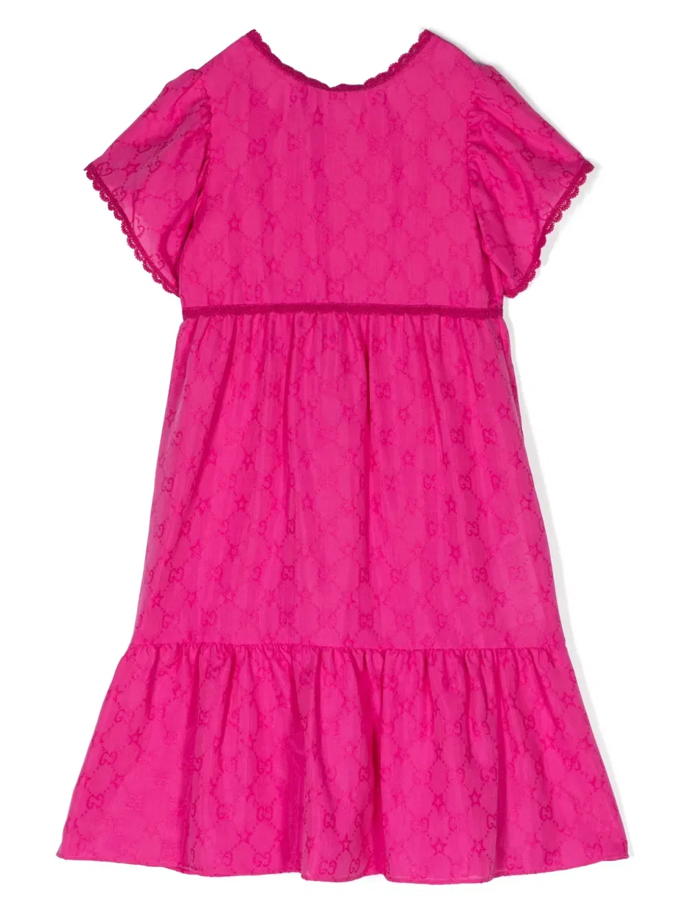 Жаккардовое платье GG Gucci Kids, розовый