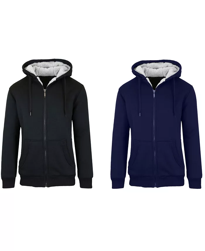 

Мужская утепленная толстовка на молнии Modern Fit с подкладкой из флиса, 2 шт Q-Active, коричневый