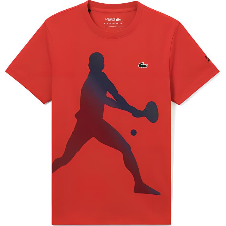 

Футболка с принтом X Novak Djokovic LACOSTE, красный