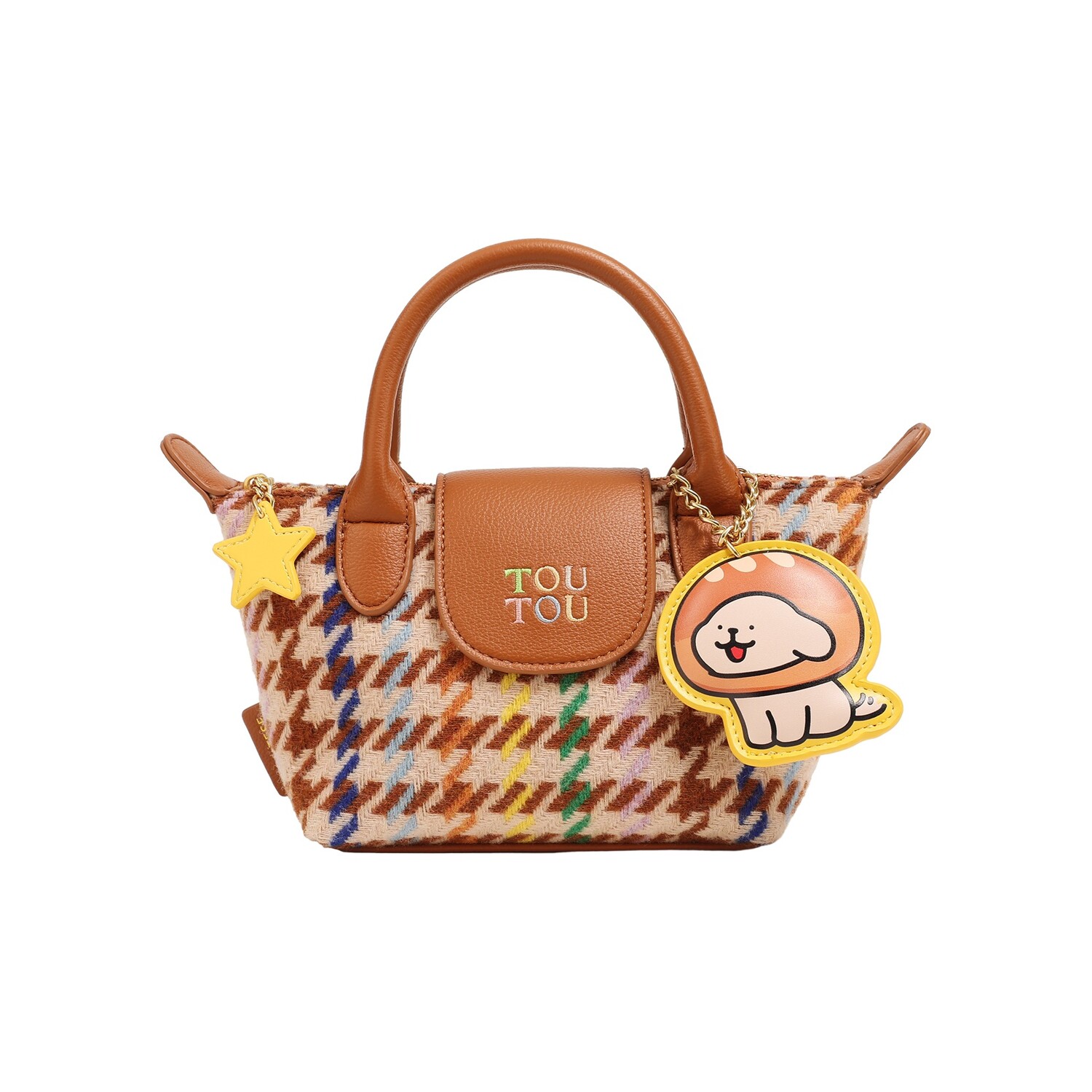 

TOUTOU Women Shoulder Bag, Сахарная игла коричневая