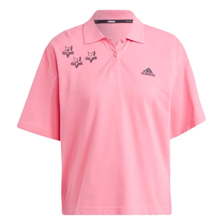 Adidas SCRIBBLE Поло для женщин Pink/Black