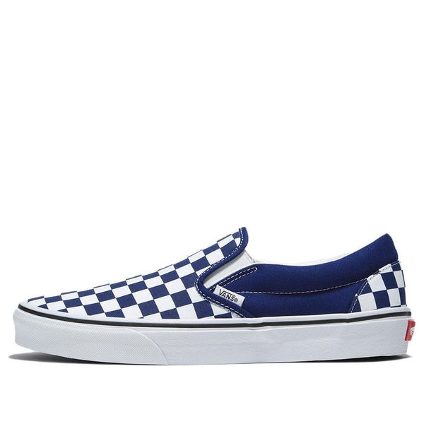 

Кроссовки classic slip-on 'checkerboard - beacon blue' Vans, синий