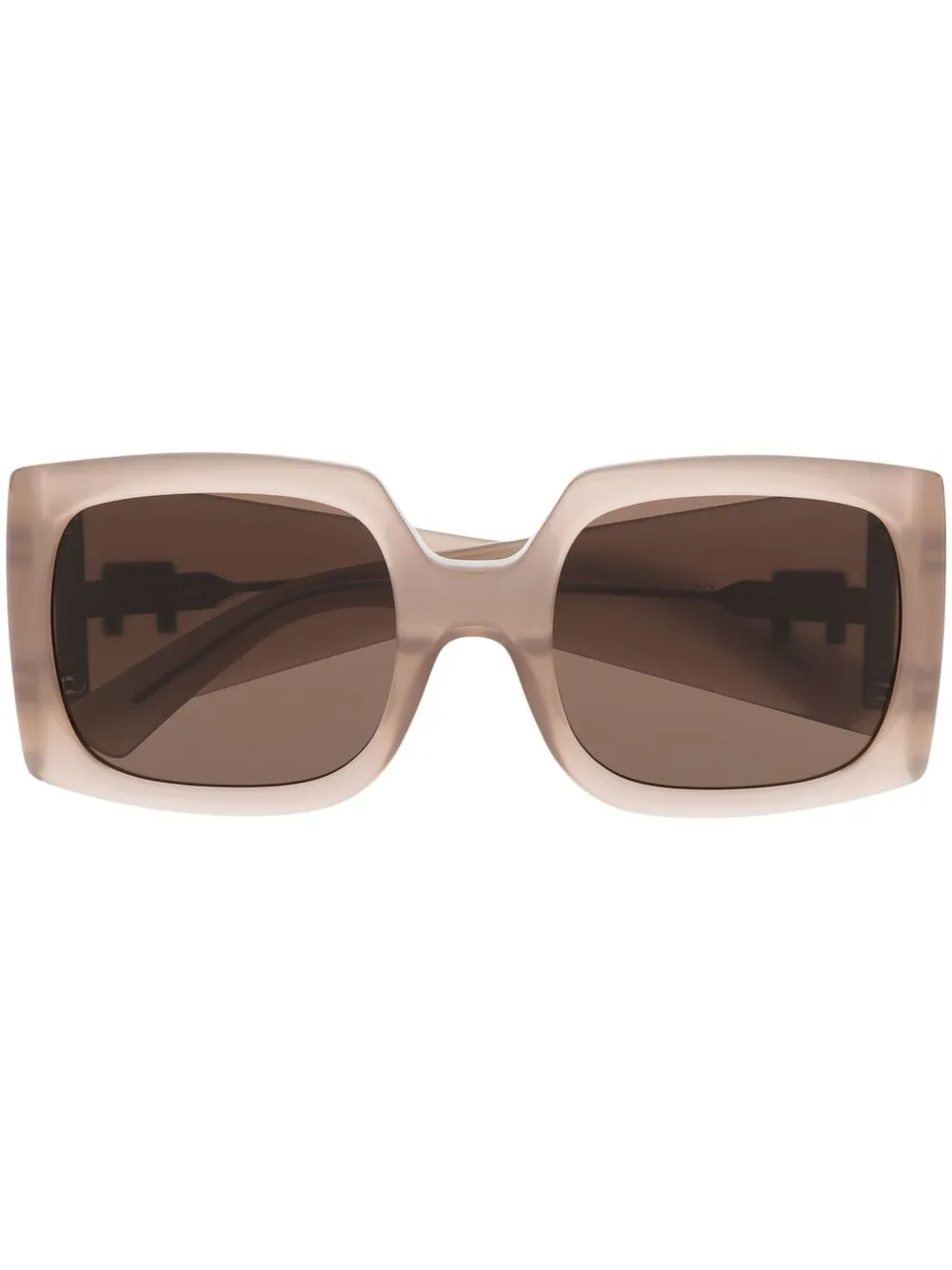 

Солнцезащитные очки Fhonix в массивной оправе Ambush Eyewear, коричневый