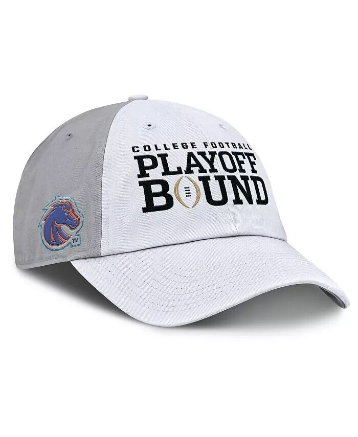 

Мужская и женская белая/серая кепка Boise State Broncos 2024 College Football Playoff Club с регулируемой посадкой Nike