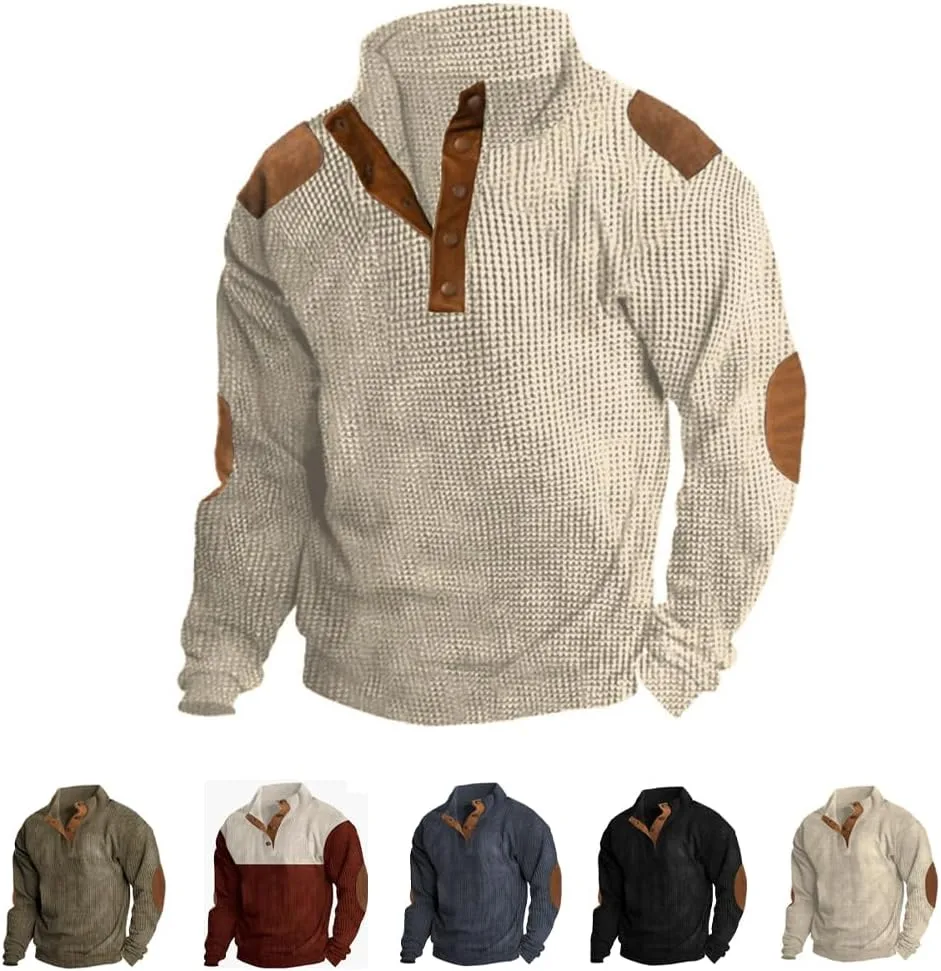 

Мужской свитер Dudlle, вязаный с воротником и длинными рукавами