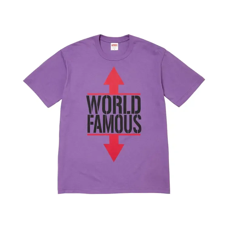 Футболка Supreme World Famous Tee 'Purple'