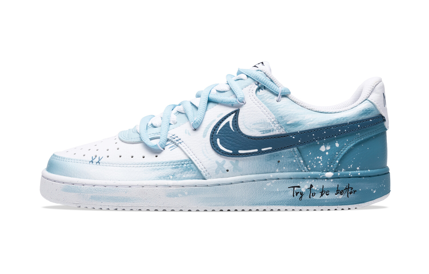 

Кроссовки для скейтборда Court Vision 1 женские, низкие, черный Nike