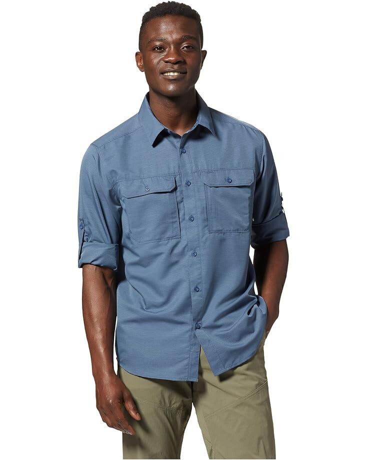 

Рубашка Mountain Hardwear Canyon Long Sleeve Shirt, цвет Zinc