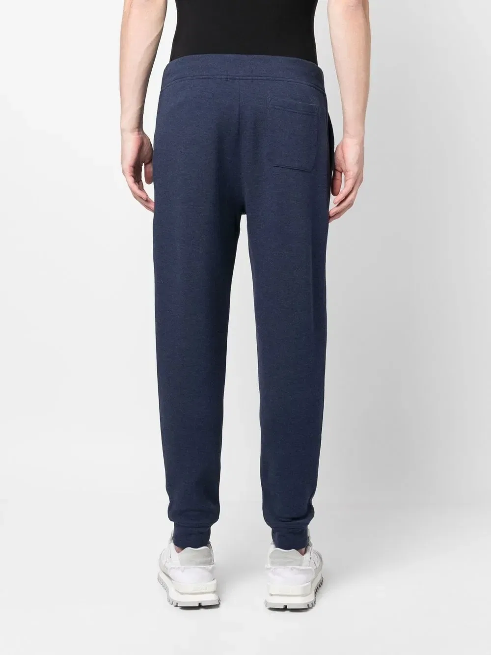 Спортивные брюки из смесовой хлопковой ткани Polo Ralph Lauren, синий — фото 4