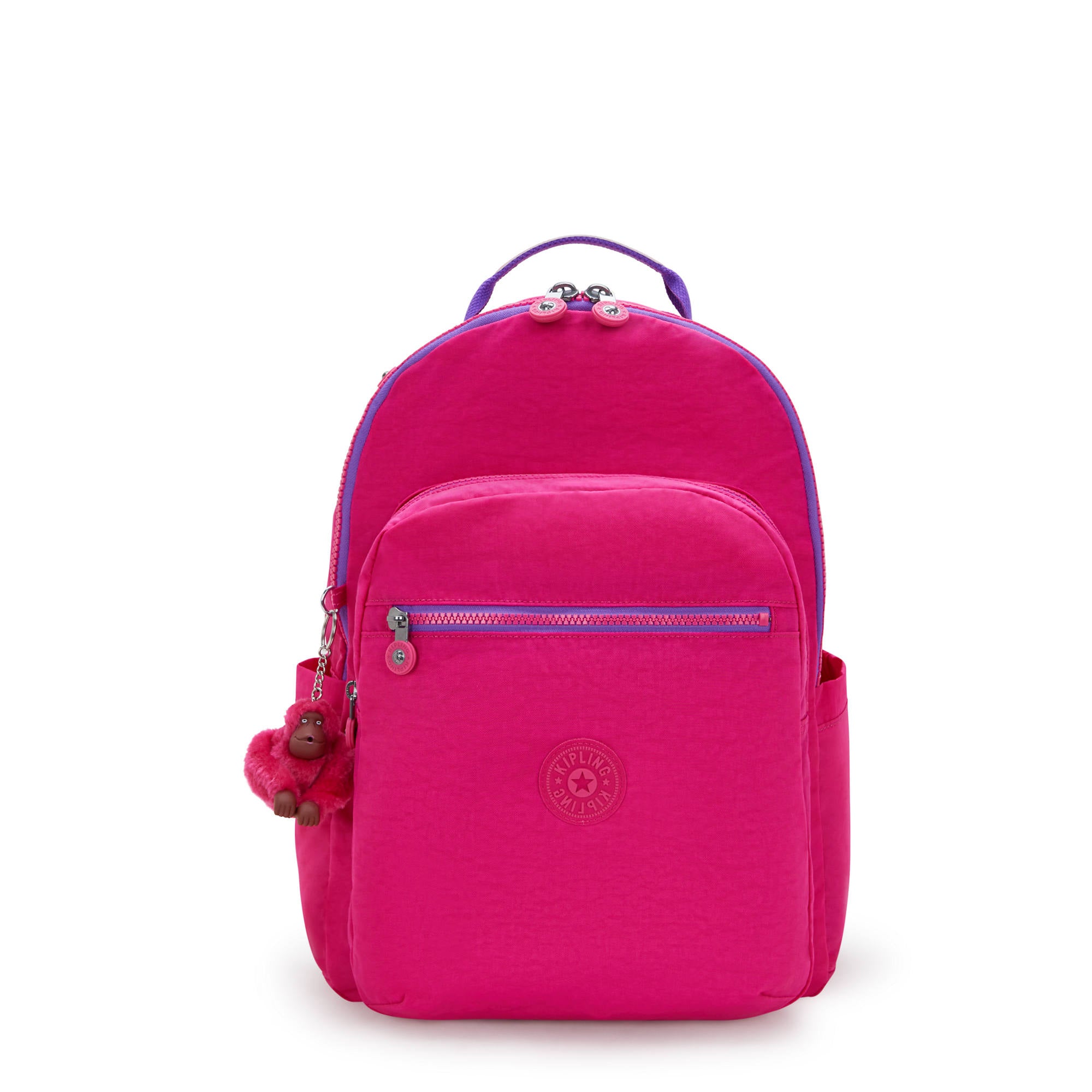 

Kipling Seoul Большой 15-дюймовый рюкзак для ноутбука, розовый