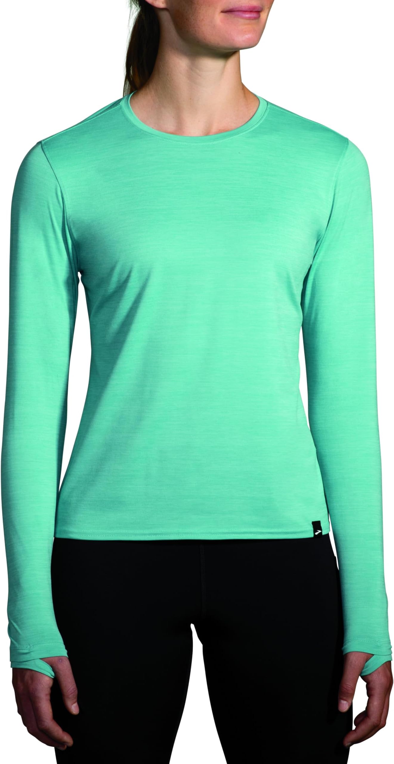 

Лонгслив Brooks Luxe Long Sleeve, цвет Heather Aqua